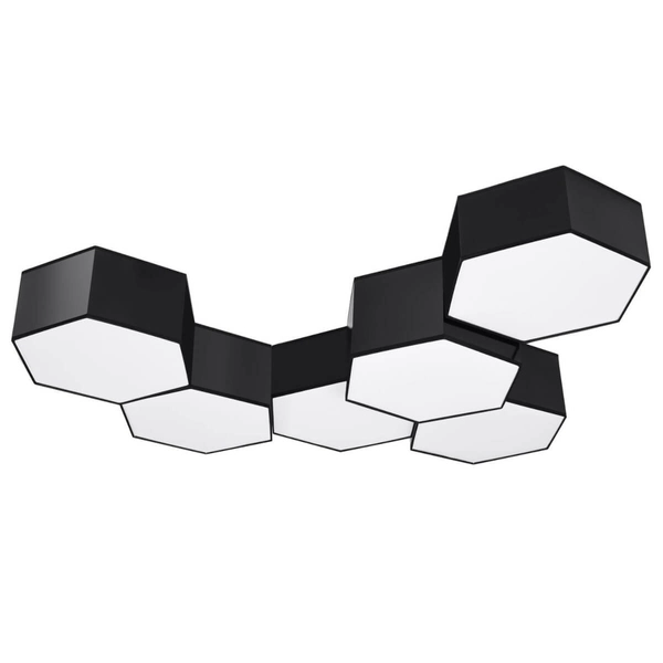 Czarna lampa sufitowa SL.1059 geometryczna do przedpokoju