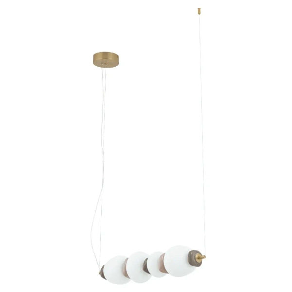 Wisząca lampa nad wyspę CERAMIC 11700 LED 22W 3000K biała szara