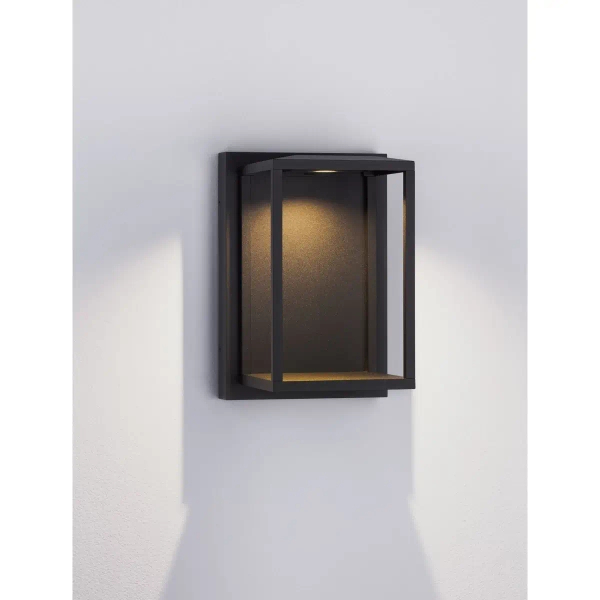 Lampa ścienna na taras ORVENZA LE75190 LED 17W 3000K IP65 czarna