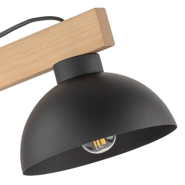 Regulowana lampka nocna Oslo 5346 TK Lighting rustykalna drewniana czarna