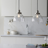 Kinkiet nad łóżko L&-197589 Light& z włącznikiem szklany klosz nikiel
