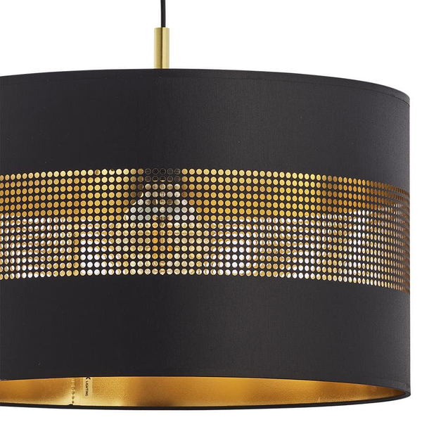 Lampa wisząca Tago 3211 TK Lighting pojedyncza czarna złota