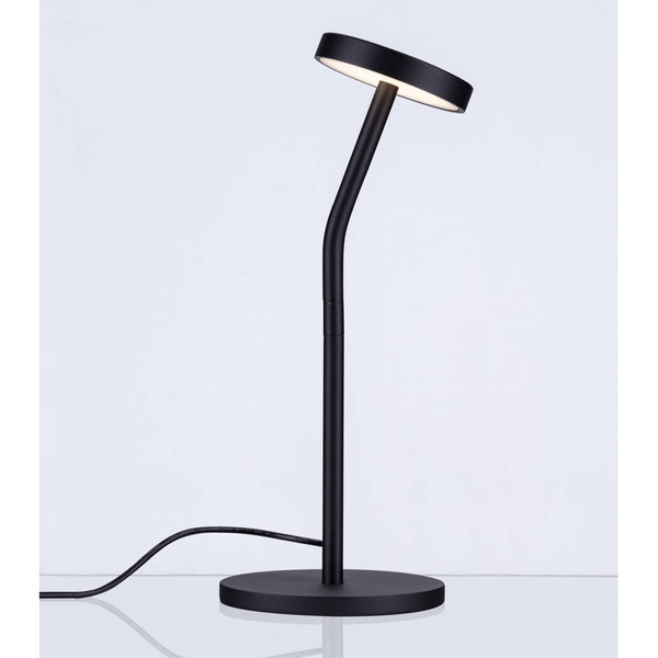 Stołowa lampka PASORAPA LE44680 LED 5W 3000K do sypialni plate czarna
