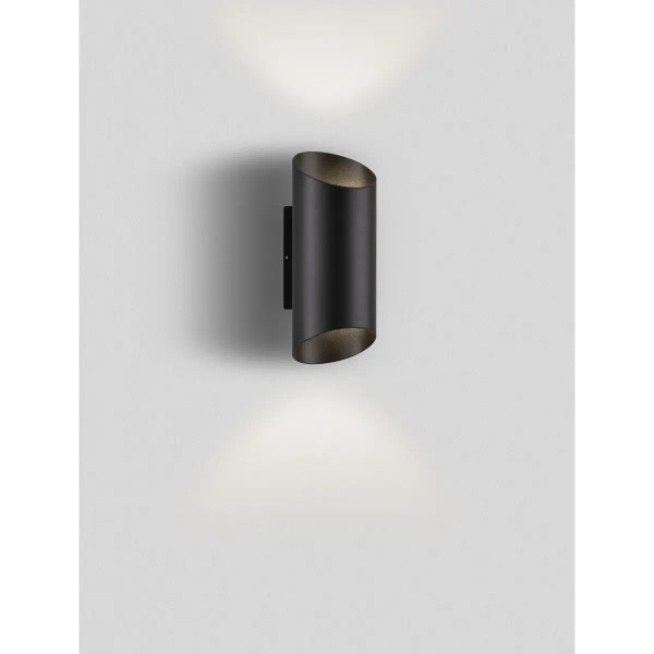 Lampa ścienna góra-dół BRISENO LE75205 LED LED 9W 3000K tuba IP54 czarna