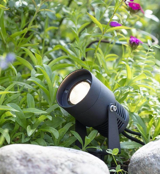 Reflektor czarny spot Garden do ogrodu LED 3W z regulacją