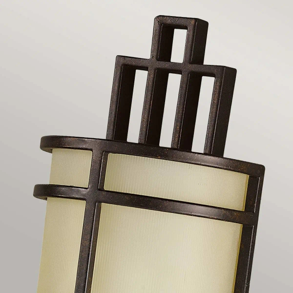 LAMPA ścienna Fusion FE-FUSION1 Elstead FEISS półokrągła OPRAWA metalowy kinkiet brąz biały