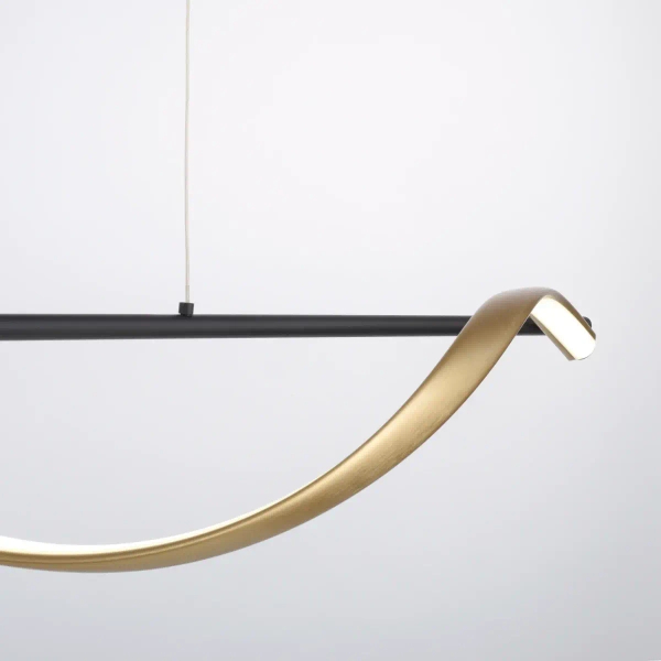 Wisząca lampa Q-SWING mosiądz antracyt 2385-13 1xLED 24W CCT nad stół