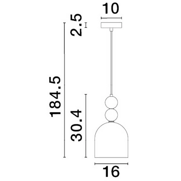 Kuchenna lampa wisząca Balam LE43396 szklana kolorowa