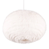 Lampa wisząca Furry R31581901 kulista pluszowa biały