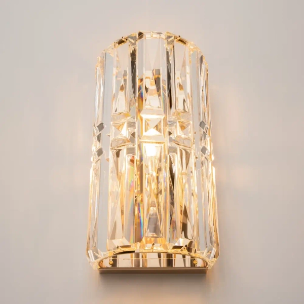 Dekoracyjny kinkiet Facet MOD094WL-01G Maytoni kryształ glamour złoty