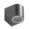 Metalowy kinkiet ogrodowy Rimini AZ2176 IP54 metalowa tuba szara