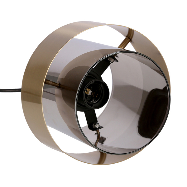 Wisząca lampa nad stół Spiega 31-09494 Candellux tuba czarna mosiądz