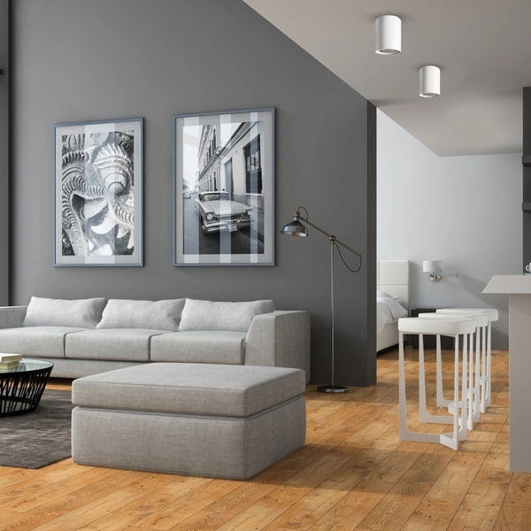 Nowoczesna LAMPA sufitowa BIMA ML7010 Milagro okrągły downlight do sypialni biały