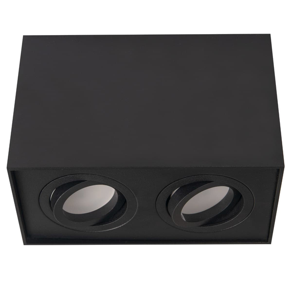 Sufitowa oprawa sypialniana BASIC SQUARE C0089 Maxlight podwójna czarna