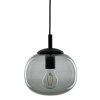 Szklana lampa kula VIBE 5825 wisząca do sypialni czarny grafit