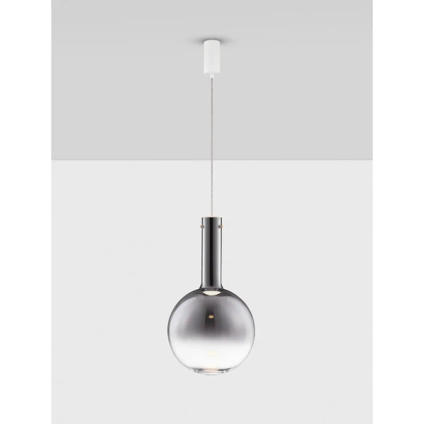 Szklana lampa wisząca TORCENA LE45186 LED 8W 3000K nad stół szara