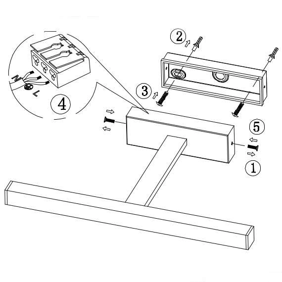 Łazienkowa LAMPA ścienna NEPTUNUS 107865 Markslojd metalowa OPRAWA listwa LED 6W 3000K nad lustro IP44 chrom