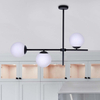 Czarna lampa sufitowa VUELTA K-4735 szklane kule balls do pokoju