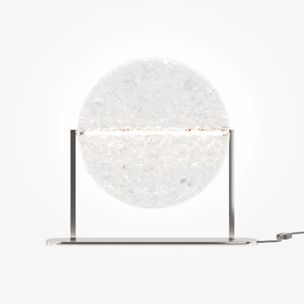 Okrągła lampa stołowa Mangata MOD387TL-L8CH3K LED 7W 3000K chrom