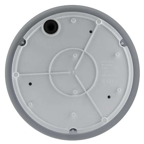 Ogrodowa LAMPA sufitowa AQUA DOLUNAY S 03076 Ideus zewnętrzna OPRAWA elewacyjny plafon z sensorem ruchu IP54 czarny biały