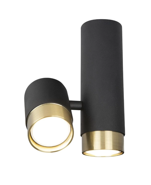 LAMPA sufitowa PUMA C0195 Maxlight metalowa OPRAWA loftowa tuby czarne złote