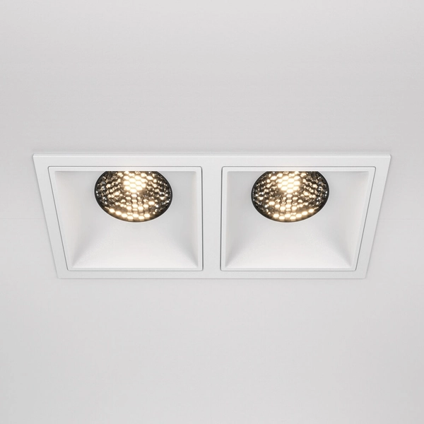Metalowa lampa wpuszczana Alfa DL043-02-15W3K-SQ-W LED 30W 3000K biały