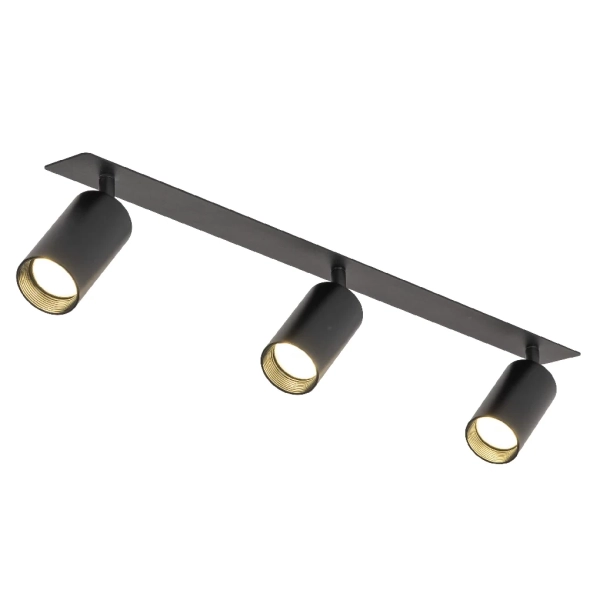 Loftowa lampa sufitowa Amis 10808 tubki na belce złoty czarny