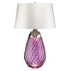 Lampa stołowa z abażurem Lena LENA-TL-L-PLUM-OWSS śliwkowa biała