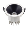Okrągły wpust PAXO H0108 + RH0106/H0107 BLACK Maxlight biało czarne oczko LED 10W 3000K do kuchni