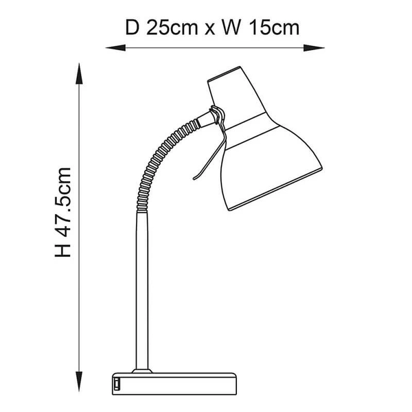 Biurkowa lampka regulowana Amalfi 76646 na peszlu mosiądz