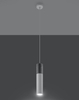 Wisząca LAMPA skandynawska SL.0647 metalowa OPRAWA tuba ZWIS okrągły beton biały