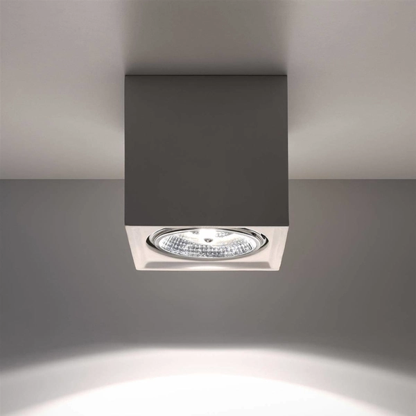 Minimalistyczny downlight ceramiczny SL.0850 kostka biała