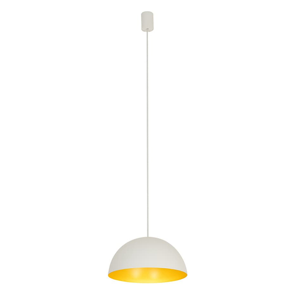 Wisząca lampa do salonu Hemisphere Super 10701 Nowodvorski biała złota