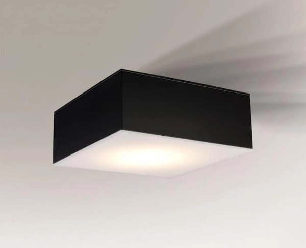 Plafon kwadratowy ZAMA 8063 Shilo do łazienki IP44 czarny