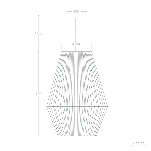 Pleciona lampa zweszana Boho ABR-LW12-BH-E27 Abruzzo brązowa