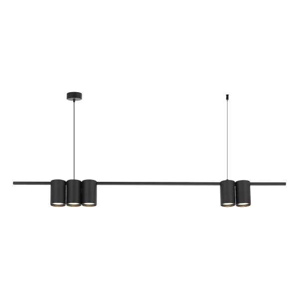 Metalowa lampa wisząca GENESIS ML0367 tuba metalowa czarna