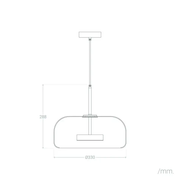 Szklana wisząca lampa nad stół Chino ABR-LWS-A-CHI do sypialni bursztynowa