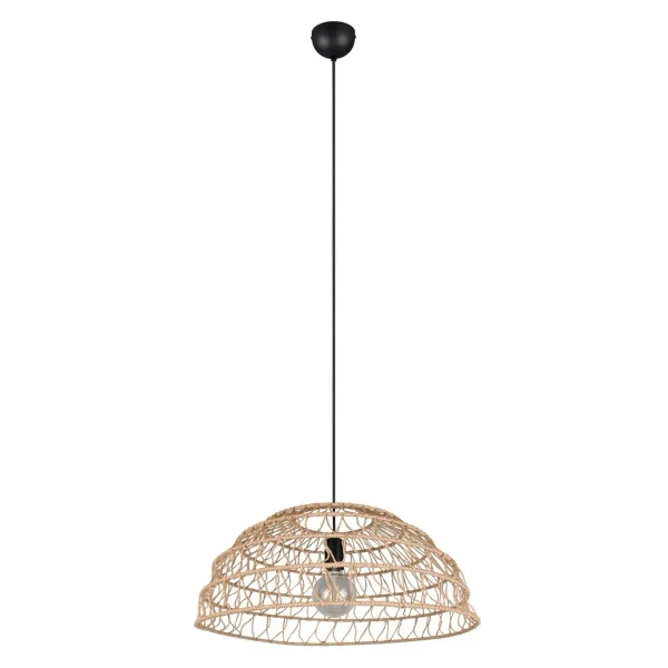 Salonowa lampa wisząca boho PAULETTE R36141026 czarny brązowy