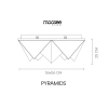 Plafon PYRAMIDS złota MSE1501100589 1xLED 106W 3000K glamour