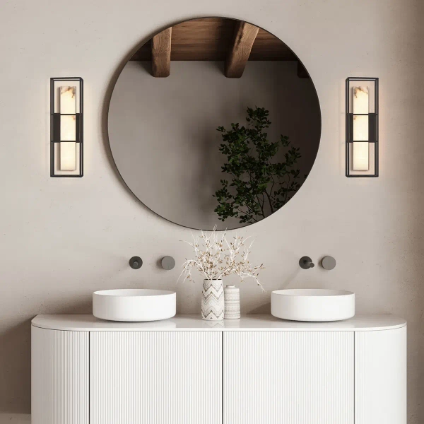 Ścienna lampa prostokąt Blakley QN-BLAKLEY-M-BK LED 13W 3000K IP44 czarny