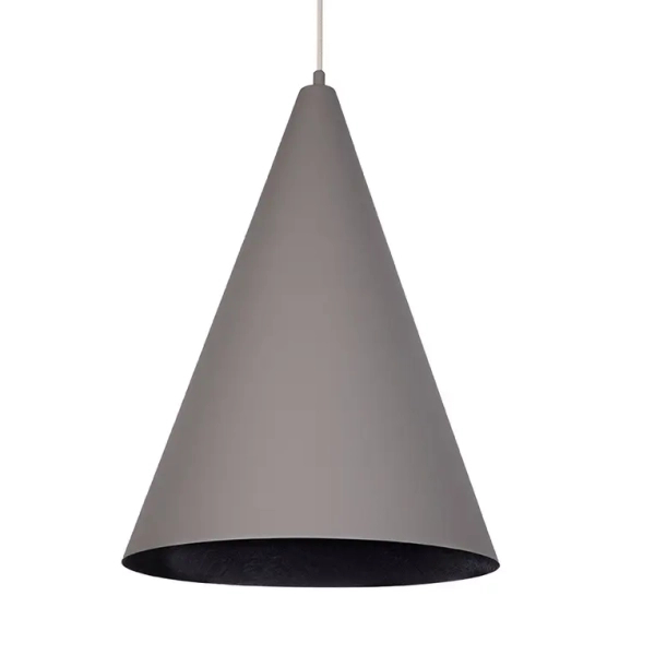 Trójkątna lampa wisząca VESUVIO 41061 do sypialni szara czarna