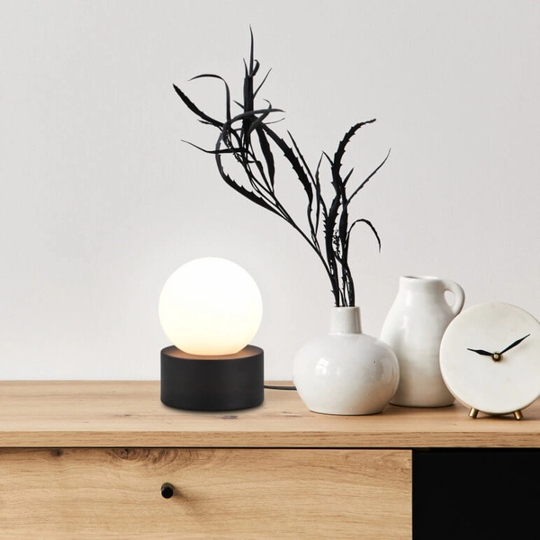 Gabinetowa lampa stołowa Countess R59051032 RL Light bubble biały czarny