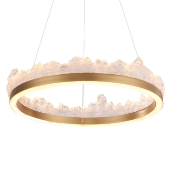 Pierścieniowa lampa wisząca Montana ST-6490P/1 LED 26W 3000K ring złoty
