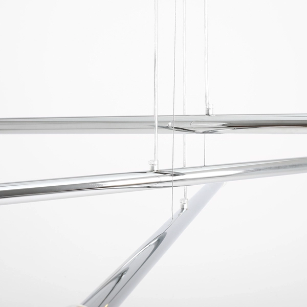 6-płomienny zwis Tubo 1072K4 Aldex lampa wisząca rurki do salonu chrom