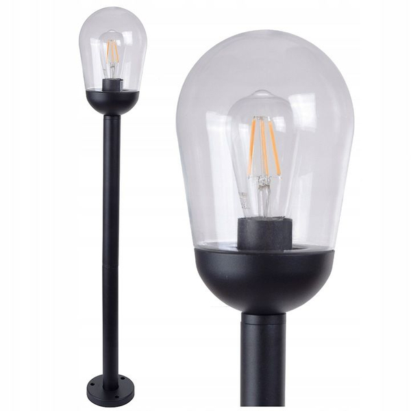 Zewnętrzny słupek ogrodowy Glares 8208 SuperLED na taras IP44 czarny