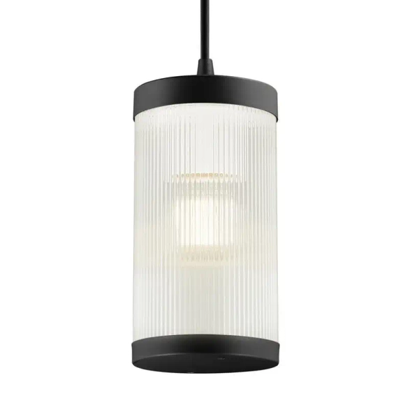 Lampa wisząca tuba Coupar 2218053003 IP54 na zewnątrz czarny