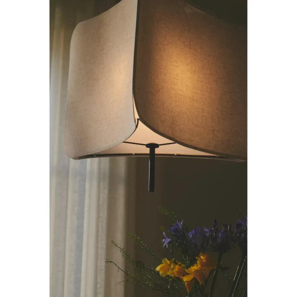 Tkaninowa lampa wisząca TINTO 2412173003 z abażurem czarna