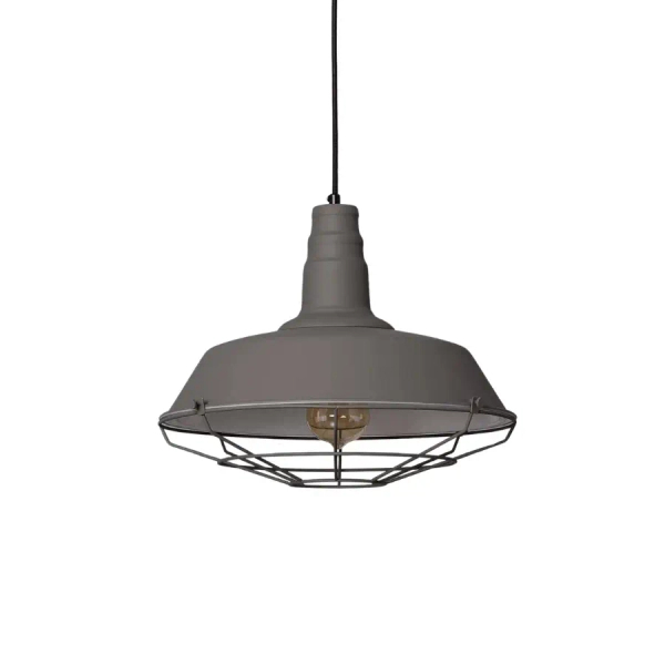 Lampa wisząca industrialna Patrone ABR-LSW-PAT na przedpokój metalowa szara