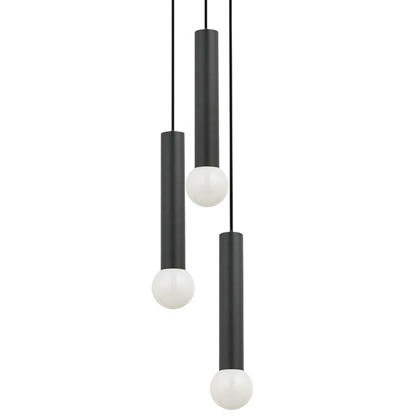 Nowoczesna lampa wisząca Baton 7856 kaskada do jadalni czarna