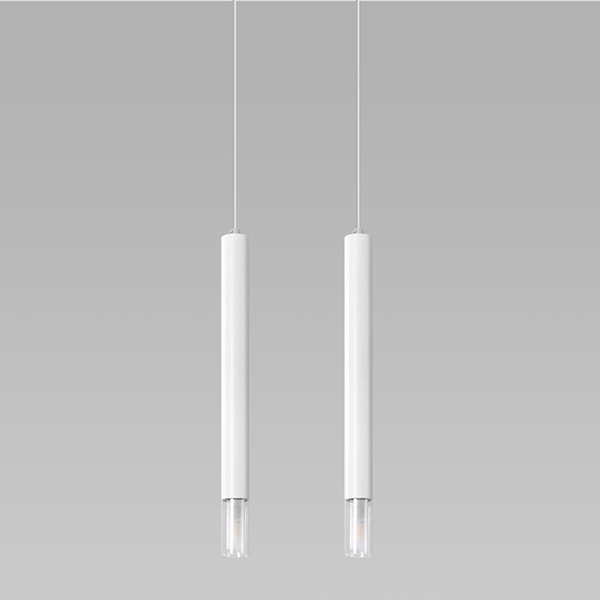 2-płomienna lampa wisząca SL.0958 minimalistyczna biała
